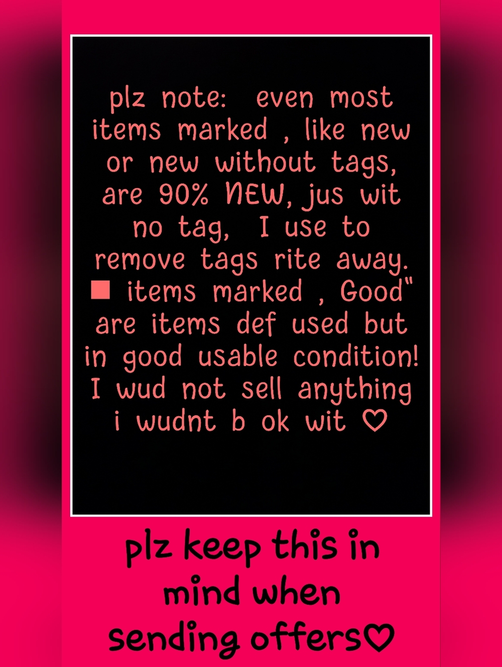 My Prices 4 New  Items Are Typically Priced 50% Or More Less Than I Paid♡